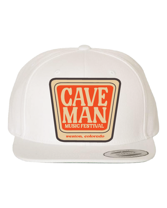 Caveman Music Festival - White Patch Hat