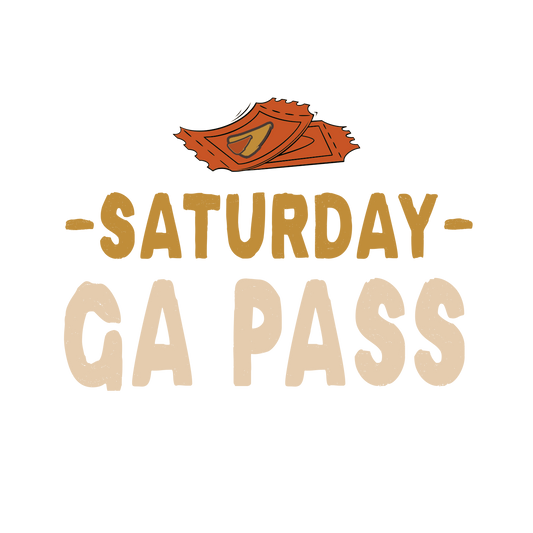 Caveman Music Festival 2025 - 1 Day GA Pass - Saturday 8/30