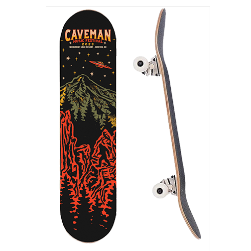 Caveman Music Festival 23' Skate Deck